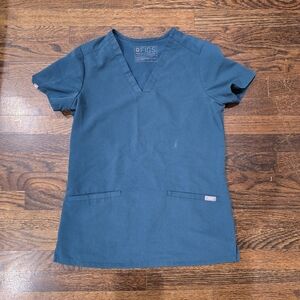 FIGS Women's Technical Collection V-neck Scrub Top, XXS, Green